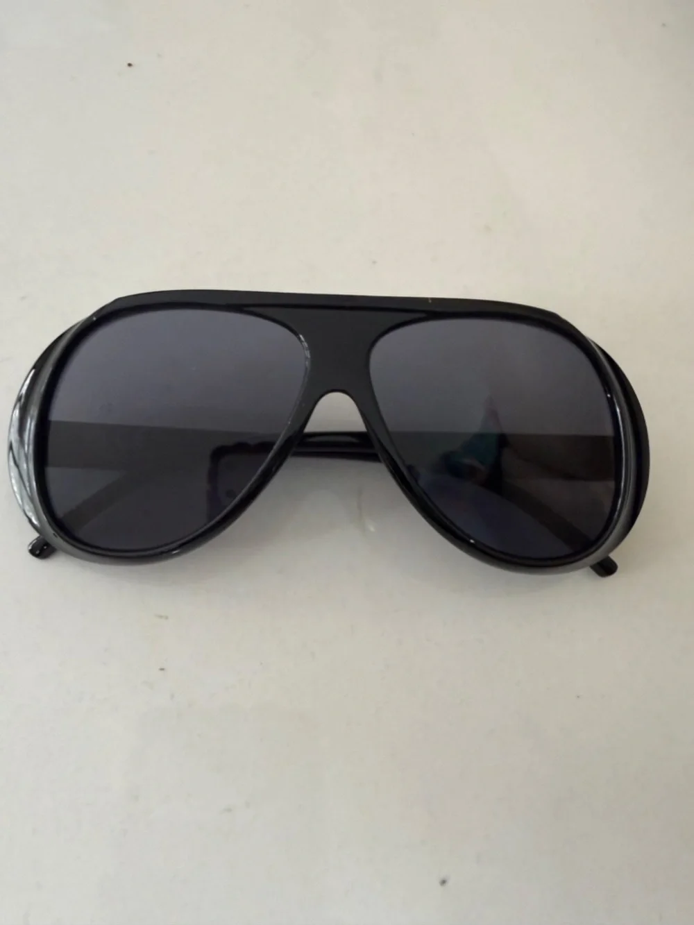 3 Pair Oversized Aviator Sunglasses Bundle Women's Fashion Shades Black Pink Amb